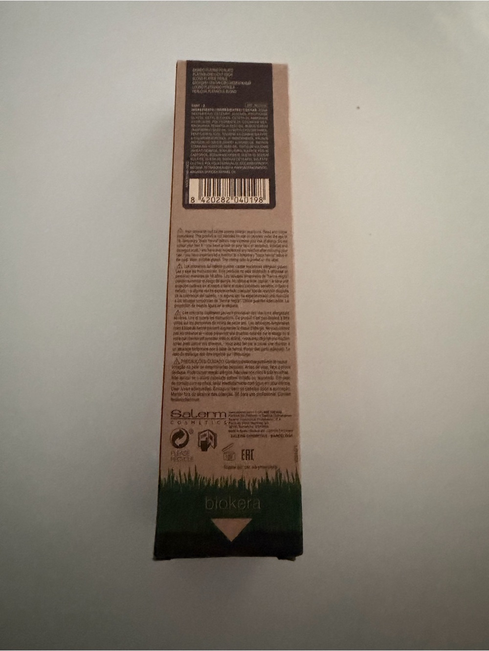 Salerm COLOR Organic Hair Color – Salerm Biokera 10,12 Pearly Platinum Blond - Picture 3 of 9